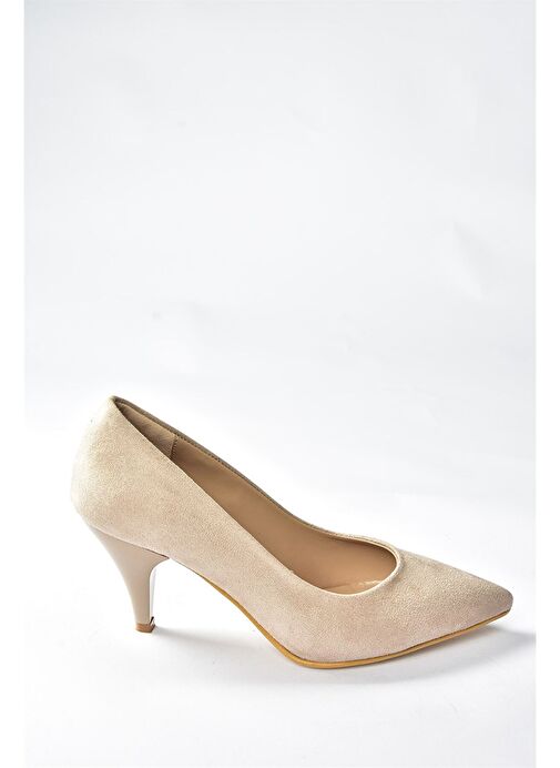 Ten Süet Alçak Topuklu Günlük Kadın Topuklu Ayakkabı A922151102 - Görsel 6