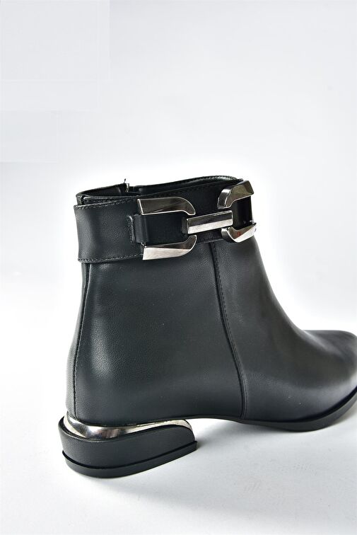 Siyah Alçak Topuklu Günlük Kadın Bot N820001609 - Görsel 6