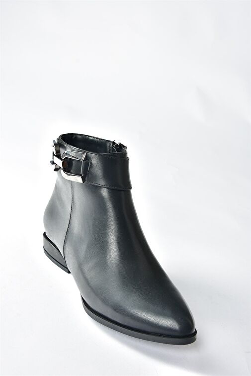 Siyah Alçak Topuklu Günlük Kadın Bot N820001609 - Görsel 7