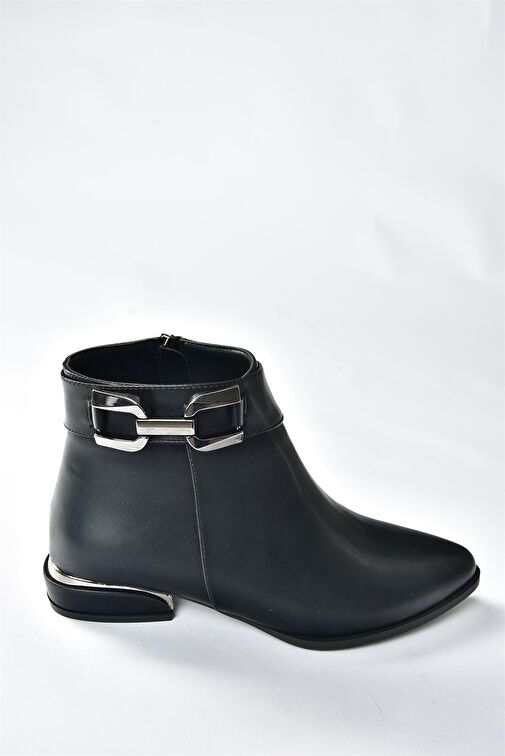 Siyah Alçak Topuklu Günlük Kadın Bot N820001609 - Görsel 8