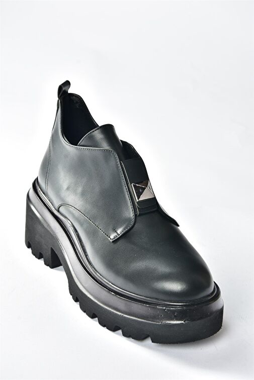 Siyah Kalın Tabanlı Günlük Kadın Ayakkabı N820015409 - Görsel 7