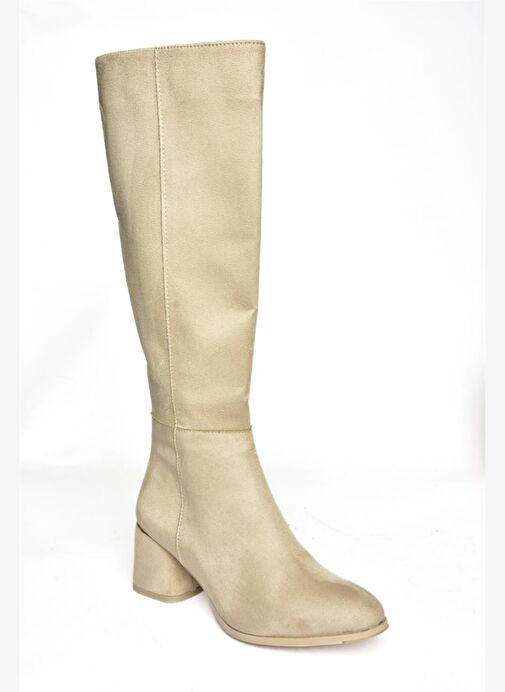 Ten Süet Alçak Topuklu Günlük Kadın Çizme J848300102 - Görsel 7