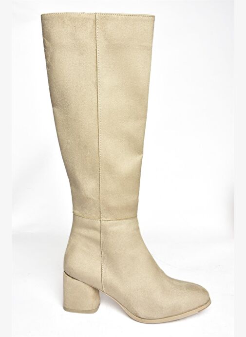 Ten Süet Alçak Topuklu Günlük Kadın Çizme J848300102 - Görsel 6