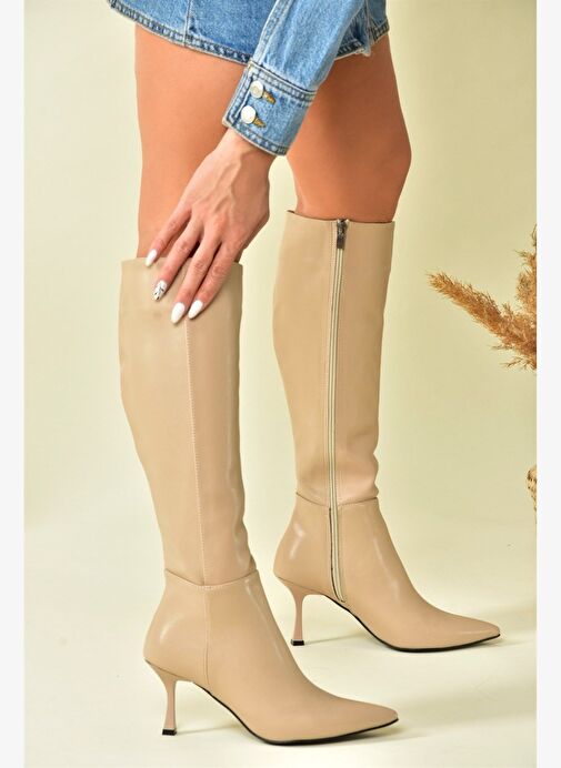 Ten İnce Topuklu Kadın Çizme N282110109 - Görsel 2