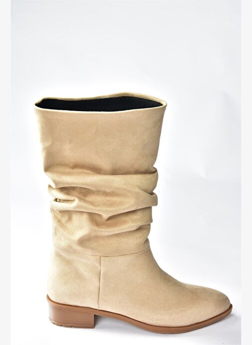 Ten Süet Büzgülü Günlük Kadın Çizme N726602102 - Görsel 6