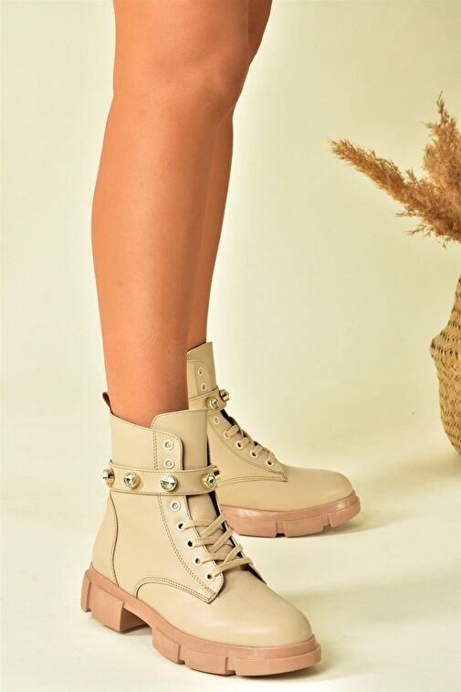 Ten Taş Detalı Günlük Kadın Bot N820003209 - Görsel 3