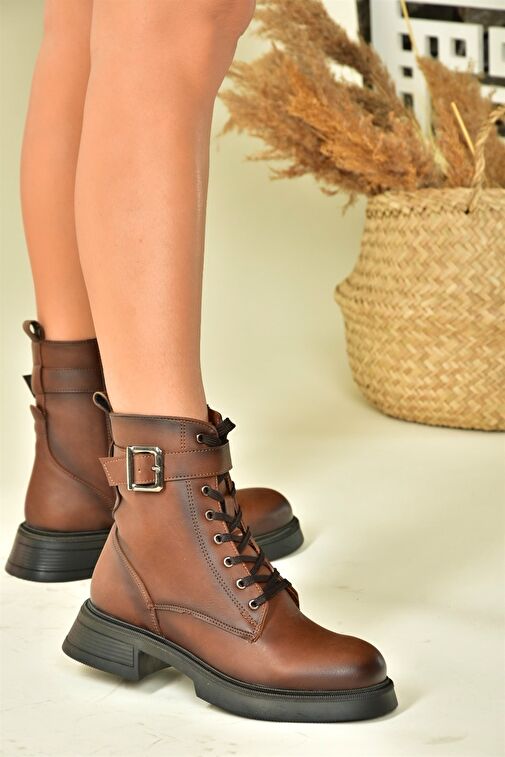 Taba Metal Tokalı Kadın Postal Bot N674260109 - Görsel 3