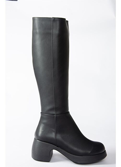 Siyah Kalın Topuklu Günlük Kadın Çizme N282210109 - Görsel 7