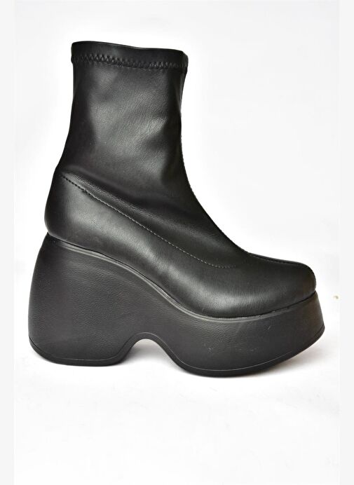 Siyah Dolgu Tabanlı Günlük Kadın Bot N973333309 - Görsel 6