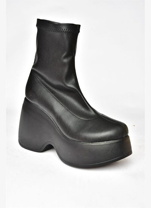Siyah Dolgu Tabanlı Günlük Kadın Bot N973333309 - Görsel 7