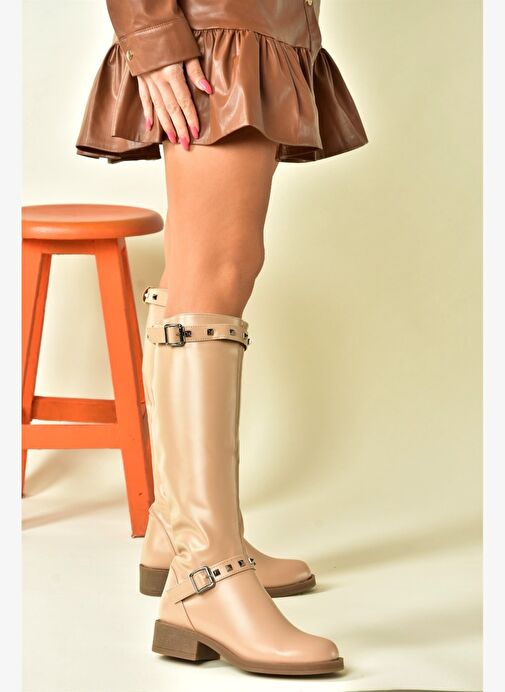 Ten Zımba Detaylı Günlük Kadın Çizme N518400609 - Görsel 3