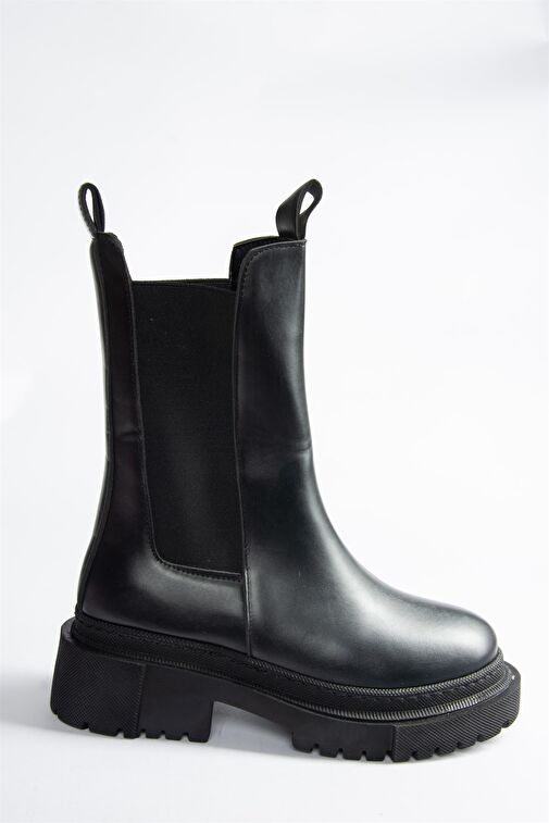 Siyah Kalın Tabanlı Günlük Kadın Bot N280349009 - Görsel 6