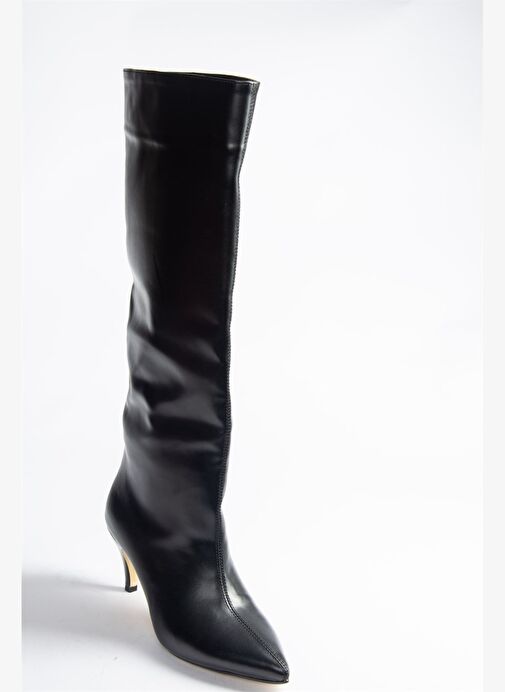 Siyah Alçak Topuklu Kadın Çizme N749204009 - Görsel 7