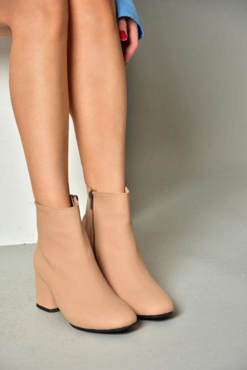 Ten Nubuk Kalın Topuklu Kadın Bot L251089201 - Görsel 3