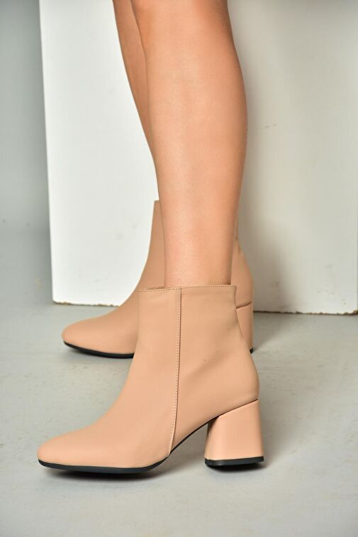 Ten Nubuk Kalın Topuklu Kadın Bot L251089201 - Görsel 5