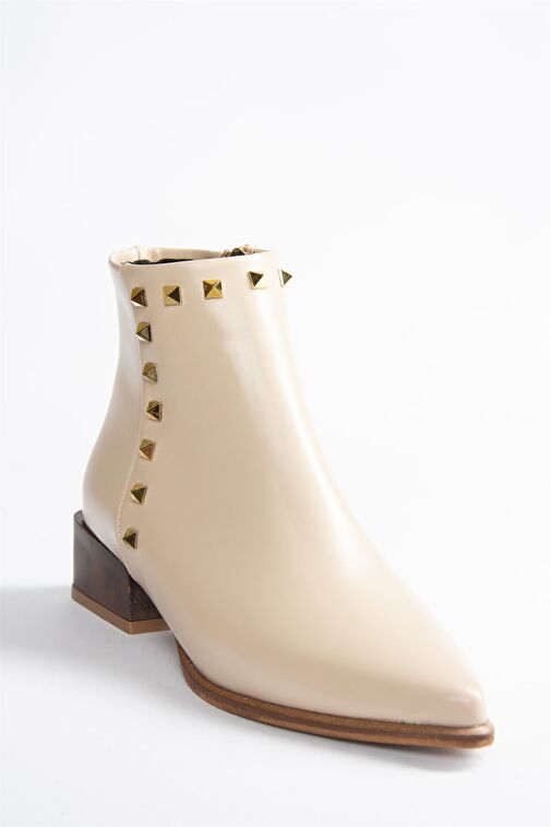 Bej Zımba Detaylı Kadın Bot N820032309 - Görsel 6