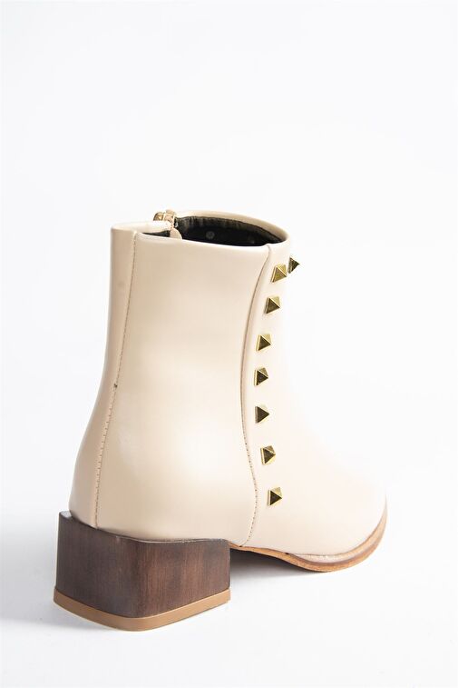 Bej Zımba Detaylı Kadın Bot N820032309 - Görsel 7