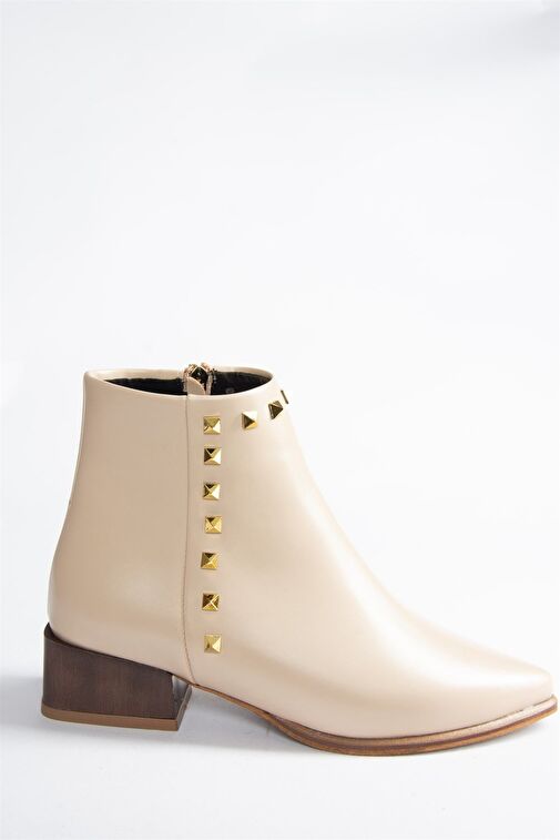 Bej Zımba Detaylı Kadın Bot N820032309 - Görsel 8