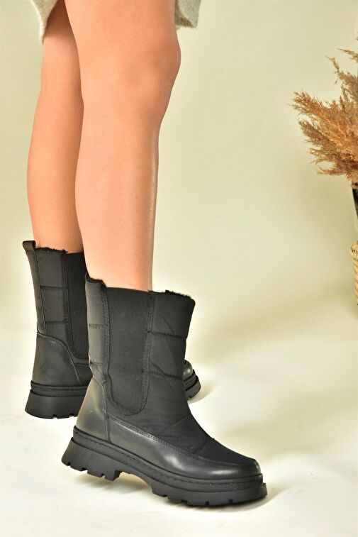 Siyah Kumaş Günlük Kadın Bot N820001204 - Görsel 3