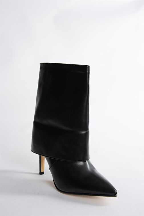 Siyah İnce Topuklu Günlük Kadın Bot N572560909 - Görsel 7