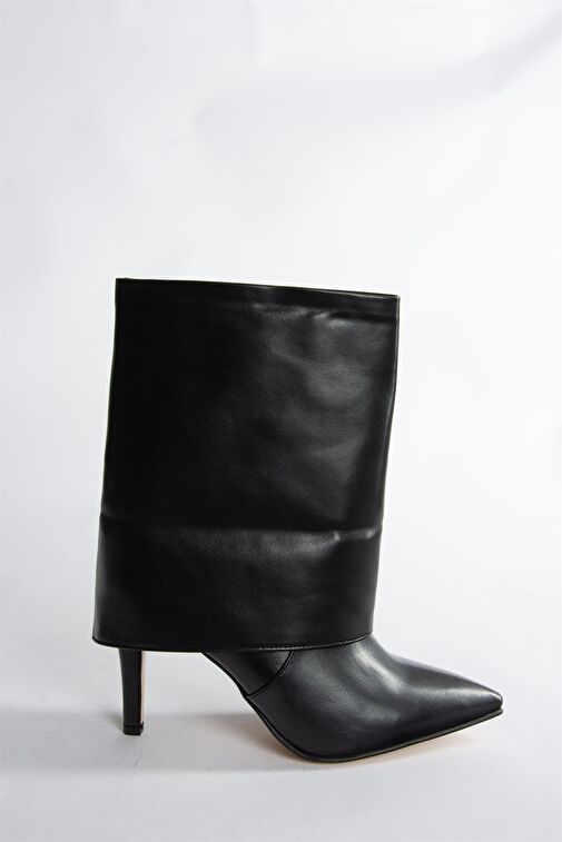 Siyah İnce Topuklu Günlük Kadın Bot N572560909 - Görsel 8