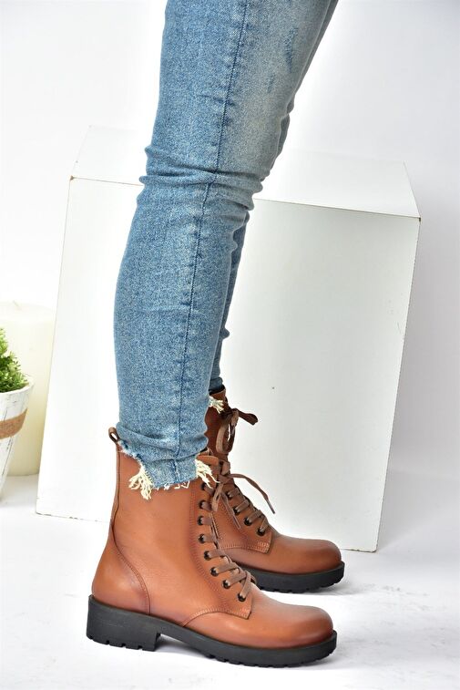 Taba Hakiki Deri Günlük Kadın Postal Bot N555400103 - Görsel 2