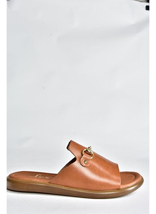 Taba Hakiki Deri Günlük Kadın Terlik P291009303 - Görsel 6