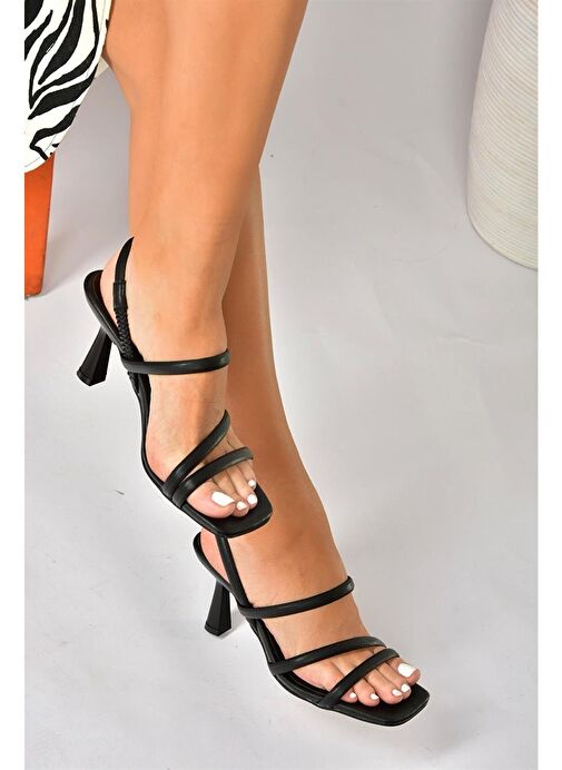 Nine West Siyah Kadın Deri Topuklu Ayakkabı 102005279 - Görsel 5