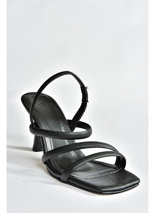 Nine West Siyah Kadın Deri Topuklu Ayakkabı 102005279 - Görsel 6