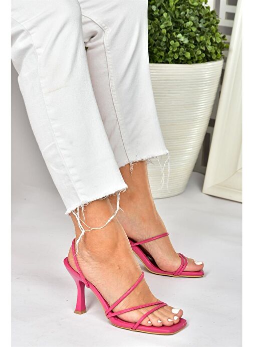 Fuşya Kalın Topuklu Kadın Ayakkabı P590033909 - Görsel 3