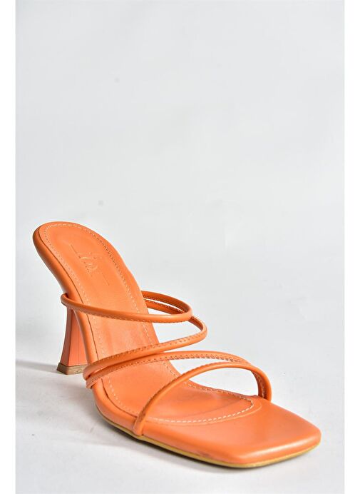 Turuncu Kalın Topuklu Kadın Ayakkabı P590033909 - Görsel 6
