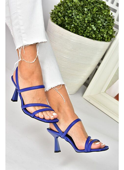 Fox Shoes Saks Kadın Topuklu Ayakkabı 10205 - Görsel 2