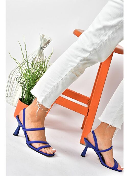 Fox Shoes Saks Kadın Topuklu Ayakkabı 10205 - Görsel 3