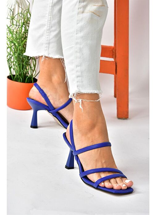 Fox Shoes Saks Kadın Topuklu Ayakkabı 10205 - Görsel 4