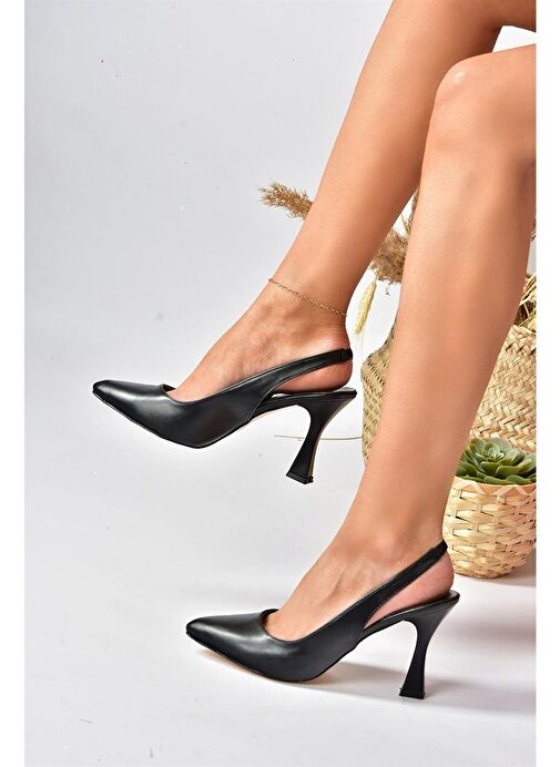 Siyah Kalın Topuklu Kadın Ayakkabı P250149009 - Görsel 2