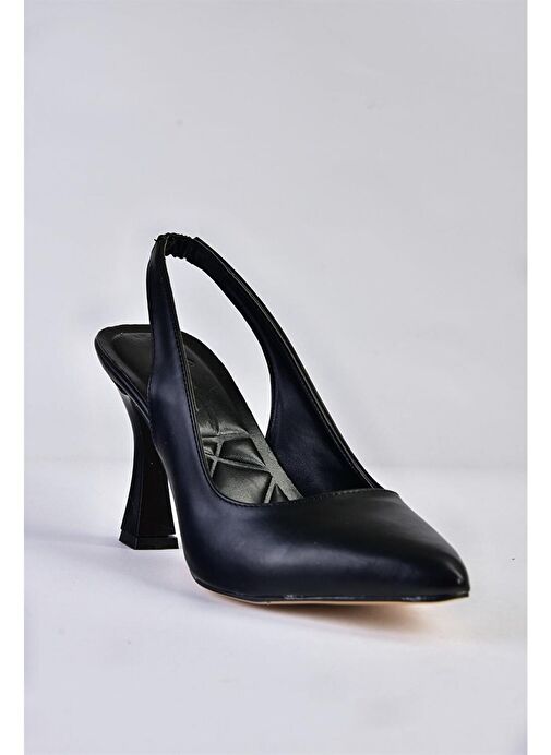 Siyah Kalın Topuklu Kadın Ayakkabı P250149009 - Görsel 7