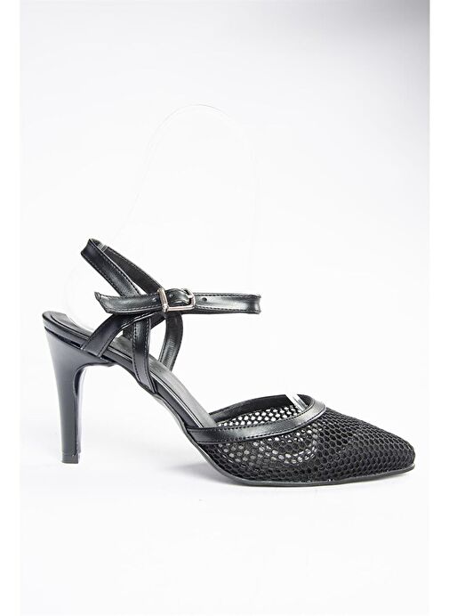 Fox Shoes Siyah Kadın Topuklu Ayakkabı 10346 - Görsel 7