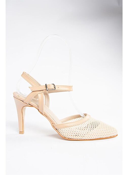 P372441315 Ten File Detaylı Topuklu Kadın Ayakkabı - Görsel 6