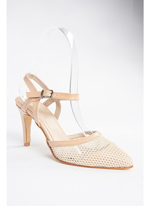 P372441315 Ten File Detaylı Topuklu Kadın Ayakkabı - Görsel 7