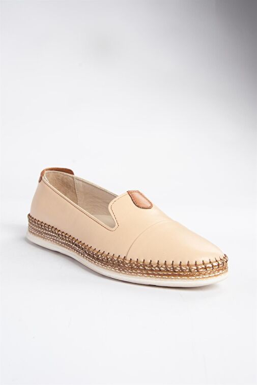 P555000103 Ten Hakiki Deri Günlük Kadın Ayakkabı - Görsel 5