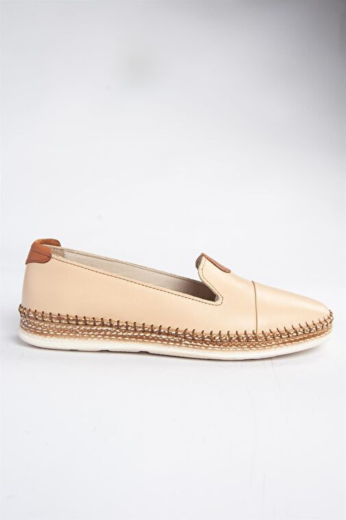 P555000103 Ten Hakiki Deri Günlük Kadın Ayakkabı - Görsel 7