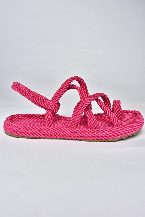 Fox Shoes Fuşya Kadın Sandalet 10704 - Görsel 6