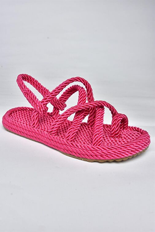 Fox Shoes Fuşya Kadın Sandalet 10704 - Görsel 7
