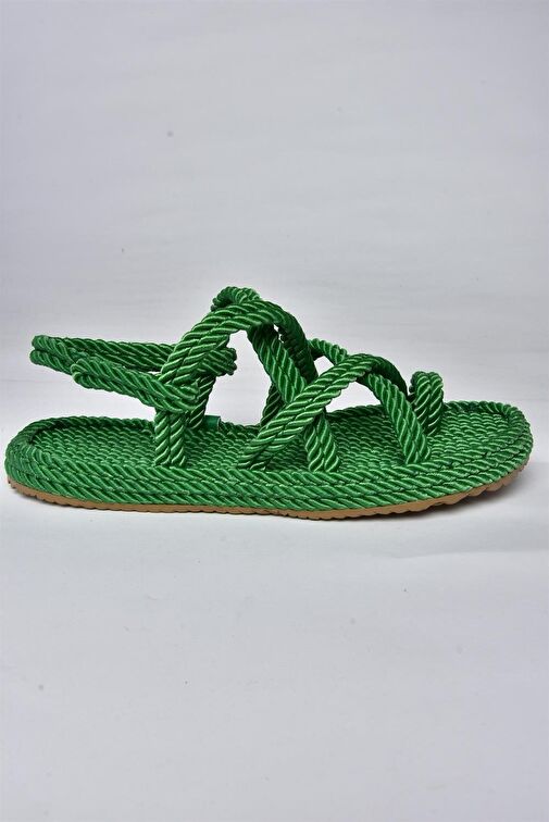 Fox Shoes Yeşil Kadın Sandalet 10706 - Görsel 7