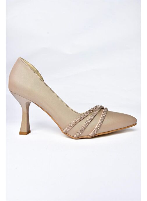 Fox Shoes Ten Kadın Kumaş Abiye Ayakkabı 10775 - Görsel 6