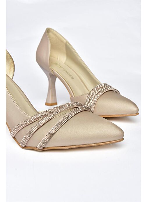 Fox Shoes Ten Kadın Kumaş Abiye Ayakkabı 10775 - Görsel 8