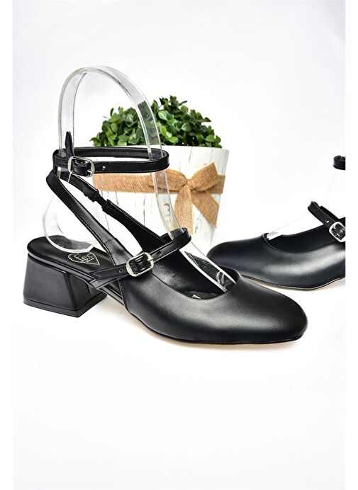 Fox Shoes Siyah Kadın Topuklu Ayakkabı 11234 - Görsel 7