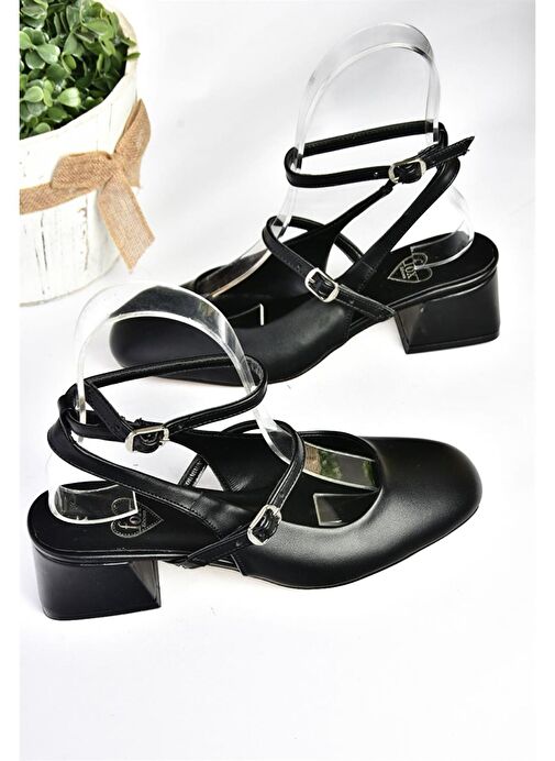 Fox Shoes Siyah Kadın Topuklu Ayakkabı 11234 - Görsel 9
