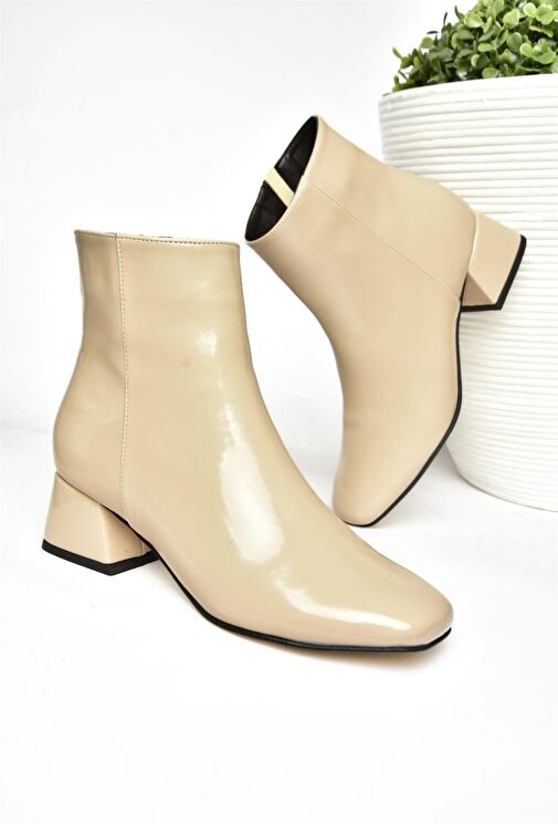 R654012408 Ten Rugan Kalın Topuklu Kadın Bot - Görsel 7