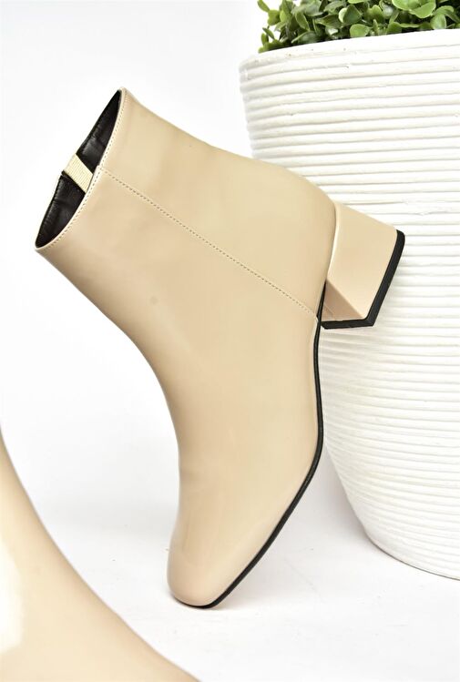 R654012408 Ten Rugan Kalın Topuklu Kadın Bot - Görsel 8